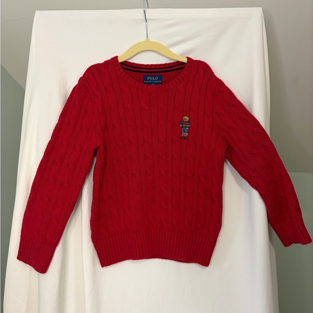 Polo by Ralph Lauren Classic Red Sweater kids size 5